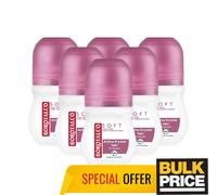 Borotalco Soft Pink Flower Roll-On Deodorante Protezione Odore Sudore Talco C...