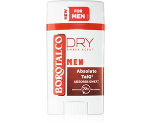 Borotalco UOMO Asciutto deodorante solido 72 ore per uomo Amber Scent 40 ml