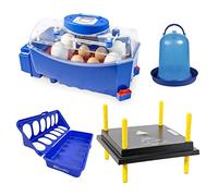 Borotto Lumia 8 + Kit Svezzamento | Incubatrice per Uova Automatica 8 Uova o 32 Piccole con Girauova Automatico e Kit di Svezzamento | Made in Italy