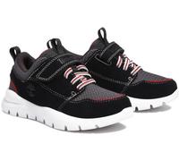 Boroughs Project Low Hook & Loop Sneaker Camoscio Nero