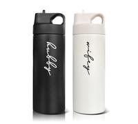 Borracce d'acqua per marito e moglie, regalo di nozze per sposi e sposi, regalo per addio al nubilato, fidanzamento, matrimonio e anniversario di coppia sposata