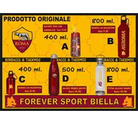 BORRACCE in ALLUMINIO & THERMOS in ACCIAIO INOX ORIGINALI AS ROMA