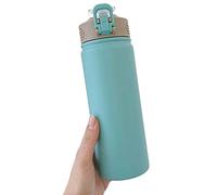 Borracce Sportive, Grande capacità doppia tazza di thermos in acciaio inox con palloni a vuoto portatile boccette di vuoto creativo bottiglia termica tumbler termocup Borraccia Termiche Sportiva(Grün,