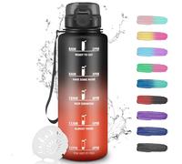 Borraccia 1,5 Litri, Borraccia Palestra Senza Perdite, Borraccia Filtrante per Adulti, Facile da Trasportare, Borraccia Sportiva con Slogan Motivazionale, per Sport, Palestra, Ciclismo, Yoga, Outdoor