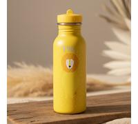 Trixie - Borraccia in acciaio inox “Mr Lion” con disegno di un leone, 500 ml, colore: giallo