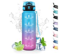 Borraccia, 500ml Borraccia Bambini, Borraccia Filtrante Senza Perdite, Borraccia Motivazionale con Scala Temporale, Facile da Pulire, Borraccia per Bere di Piu, per Scuole, Viaggio, Campeggi, Outdoor