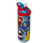 Borraccia Avengers Marvel 620 ml in Tritan Bottiglia Pop-Up con Beccuccio a Scatto Senza BPA per Bambini Scuola Sport e Tempo Libero
