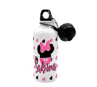 Borraccia Bambini Alluminio Personalizzata Con Nome 500 ml Per Scuola TOPOLINA