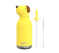 Asobu Bestie Dog - Borraccia termica in acciaio inox con cannuccia, 460 ml