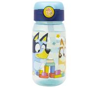 Borraccia Bluey 510 ml con Cannuccia Integrata Bottiglia Pop-Up per Bambini Tappo Richiudibile Antigoccia Ideale per Scuola Sport e Tempo Libero