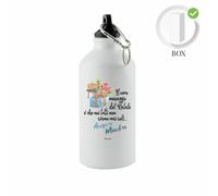 borraccia bottiglia alluminio 500 ml scritta auguri maestro natale regalo scuola