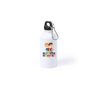 borraccia bottiglia alluminio 500 ml scritta grazie maestra regalo alunni scuola