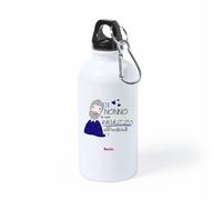 borraccia bottiglia alluminio 500 ml scritta il nonno e un ragazzo all'antica