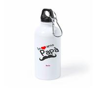 borraccia bottiglia alluminio 500 ml scritta io amo papa' festa auguri regalo