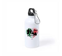 Borraccia Bottiglia Alluminio 750 Ml Con Tappo A Vite - Alluminio - Disegno alpini l'amore per il paese - Regalo Alpino - Manifestazione - Italia W Gli Alpini