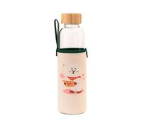 Erik Borraccia vetro BT21 RJ – chiusura ermetica, rivestimento neoprene, manico, senza BPA – 500 ml