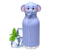 Borraccia con cannuccia, 480 ml, a prova di perdite, motivo: animali | Borraccia con cannuccia per scuola, vacanze, dormitorio, campeggio, ragazze, bambini, adolescenti