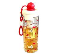 Borraccia con cannuccia, 650 ml, con stampa a cartoni animati, a prova di perdite, riutilizzabile, con colino, da tè da viaggio, per ufficio, feste, palestra, scuola, viaggi, cucina
