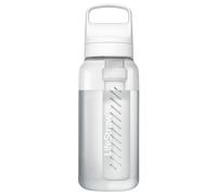 LifeStraw Go Series - Borraccia con filtro acqua senza BPA per viaggi e uso quotidiano. Rimuove batteri, parassiti e microplastiche, migliora il sapore, 1l, Polar White (bianco)