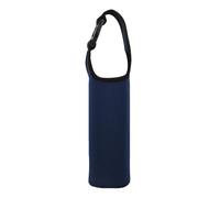 Borraccia con manico, porta bevande isolante, protezione per borraccia, portatile, per fitness, viaggi, tracolla regolabile, blu navy, Consulte la descripción, Vedi descrizione