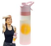 Borraccia con nebulizzatore spray - Bottiglia per acqua in policarbonato | 650 ml a prova di perdite | Bottiglia portatile per fitness e attività all'aperto, bottiglie d'acqua riutilizzabili