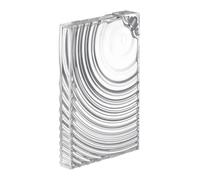 Borraccia contenitore per liquidi Ripples in PCTA Salvaspazio 14,8x3xh21 cm trasparente