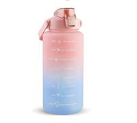 Borraccia da 1,8 litri, con cannuccia motivazionale con pennello, a prova di perdite, senza BPA, riutilizzabile, per bere abbastanza acqua tutti i giorni per fitness, palestra, attività sportive, in