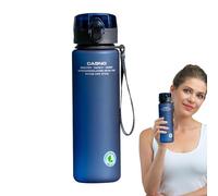 Borraccia da 560 ml, in plastica, per fitness, attività all'aperto, bottiglia d'acqua smerigliata, borraccia sportiva, bottiglia giornaliera per l'assunzione di acqua, borraccia in plastica Bpa,