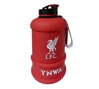 Borraccia da palestra con licenza ufficiale Liverpool F.C, 1,3 litri, senza BPA, cinturino da polso e manico, a prova di perdite