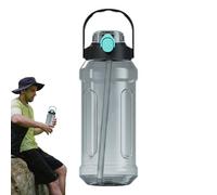 Borraccia da viaggio - Bicchiere con doppio beccuccio, fiaschetta trasparente a tenuta stagna, contenitore per bicchieri per idratazione su metrica trasparente, concetto di design di contenitore