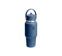 Hydro Flask - Wide Flex Straw Travel Bottle 710 ml (24 oz) - Ermetico, Isolato, Compatibile con Portabicchieri - Mantiene le Bevande Fredde per 24 Ore - Tappo con Cannuccia Flex - Harbor Blue
