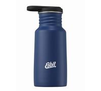 Esbit Borraccia Pictor | Acciaio Inox | Senza BPA | Argento e Blu| 0,75L e più | Acqua, Scuola, Bici, Sport, Yoga