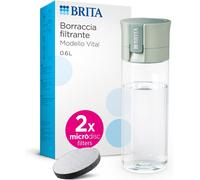 Borraccia Filtrante Vital Verde (600 Ml) Incl. 2Xfiltri Microdisc - Riduce Cloro