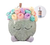 Asobu Fuzzie - Bicchiere con cannuccia ricoperta di peluche, 590 ml è corretto? Tazza isolata riutilizzabile con cinghia, adorabile comodino e bottiglia da viaggio per adulti, adolescenti, bambini, 8