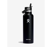 Borraccia Hydro Flask 21 Oz Standard Mouth con tappo Flex Straw Cap nero