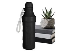 Borraccia In Acciaio Inossidabile | Termos Portatile a Vuoto da 500 ml - Con Cinturino, Bocca Piccola, In Acciaio Per Acqua Calda | per Latte Caffè Bevande Bere Sport Palestra e Ufficio