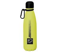 BORRACCIA in acciaio inox 304 SEVEN caldo e freddo NERO con moschettone TECH LIN