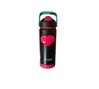 BORRACCIA in acciaio inox 304 VOL 500ML seven CUORE cartomania NERO caldo e fred