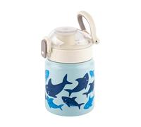 Borraccia in acciaio inox, 400 ml, motivo: squalo
