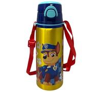 Borraccia in alluminio con cannuccia Paw Patrol 730 ml bottiglia con apertura automatica pop-up per bambini tracolla in dotazione