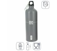 Borraccia in alluminio Élémenterre Pear Gris 1 L