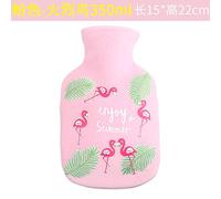 Borraccia in peluche per studente d'acqua calda per studenti mini con borsa per acqua calda pack calda femmina-rosa-uccello 350 ml