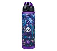 Baagl Borraccia per bambini, a prova di perdite, 700 ml, per la scuola e lo sport, per ragazze, versatile e pratica bottiglia con coperchio richiudibile (Jungle Panda)