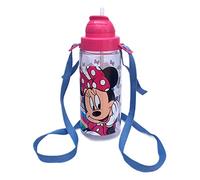 Borraccia in tritan Minnie Disney BPA Free con cannuccia bottiglia per bambini 500 ml con tracolla