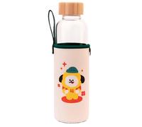 Borraccia in vetro riutilizzabile da 500 ml con motivo CHIMMY e custodia