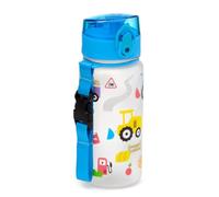 Puckator Borraccia infrangibile per bambini 350 ml con apertura a scatto - Trattori