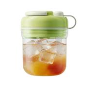 Borraccia isotermica 2 in 1 con collo largo e cannucce integrate, anti-perdite, vassoio 380 ml per bottiglia d'acqua, per sport viaggi, feste apero