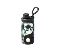 Borraccia leggera da 350 ml in acciaio inox con scritta "Moon Yin Yang" Galaxy