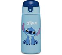 Borraccia LILO & STITCH, Blu - Borraccia per Bambini Con Cannuccia 460 ML - Borr