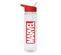 Borraccia Marvel (design logo), 700 ml, in plastica, per ragazze, ragazzi, bambini, regalo Marvel per uomini, donne e bambini, prodotto ufficiale